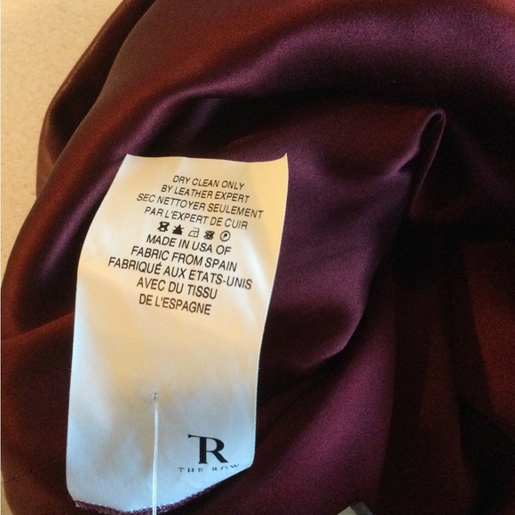 THE ROW Burgundy Leather Top - Picture 6 of 8